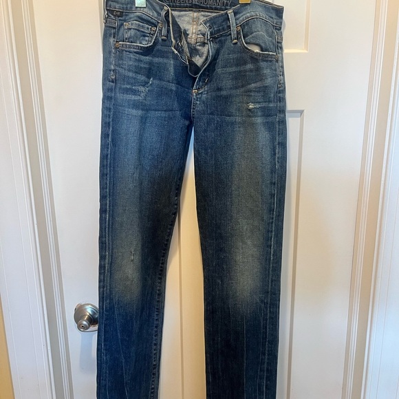 Citizens of Humanity Jeans Womens 29 Dark Wash Denim Ava Low Rise Straight Leg - Picture 2 of 9